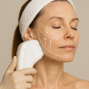 Woman having HI-FU to reduce wrinkles call LA LIPO Slough Now!