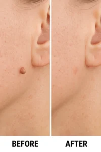 Skin tags removal Slough before and after