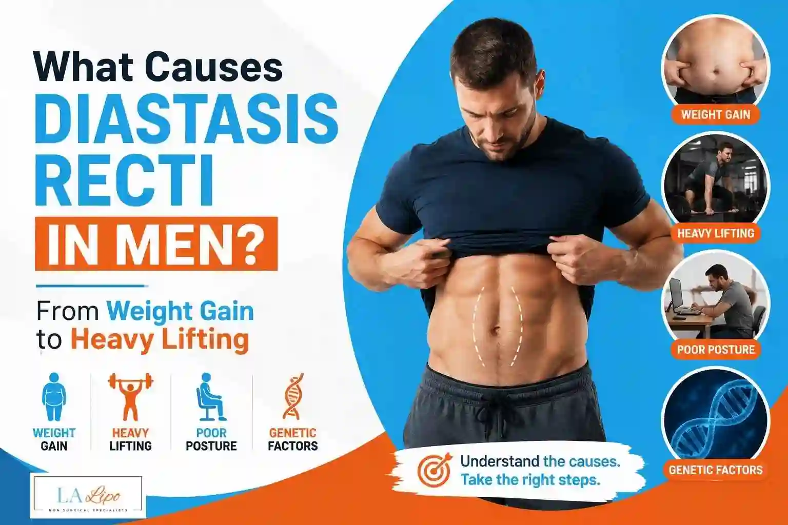 What Causes Diastasis Recti in Men? From Weight Gain to Heavy Lifting Slough